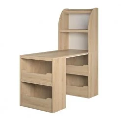 Nathan Blonde Oak Kids Craft Desk by Ameriwood Home -Deals HOMESTYLES Store blonde oak white ameriwood home kids desks de39340 c3 1000