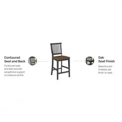 Americana 24 in. Gray Bar Stool by HOMESTYLES -Deals HOMESTYLES Store brown gray homestyles bar stools 5013 89 c3 1000
