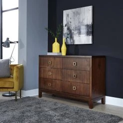 Bungalow 6-Drawer Brown Dresser by HOMESTYLES -Deals HOMESTYLES Store brown homestyles dressers 5507 43 31 1000