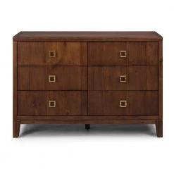 Bungalow 6-Drawer Brown Dresser by HOMESTYLES