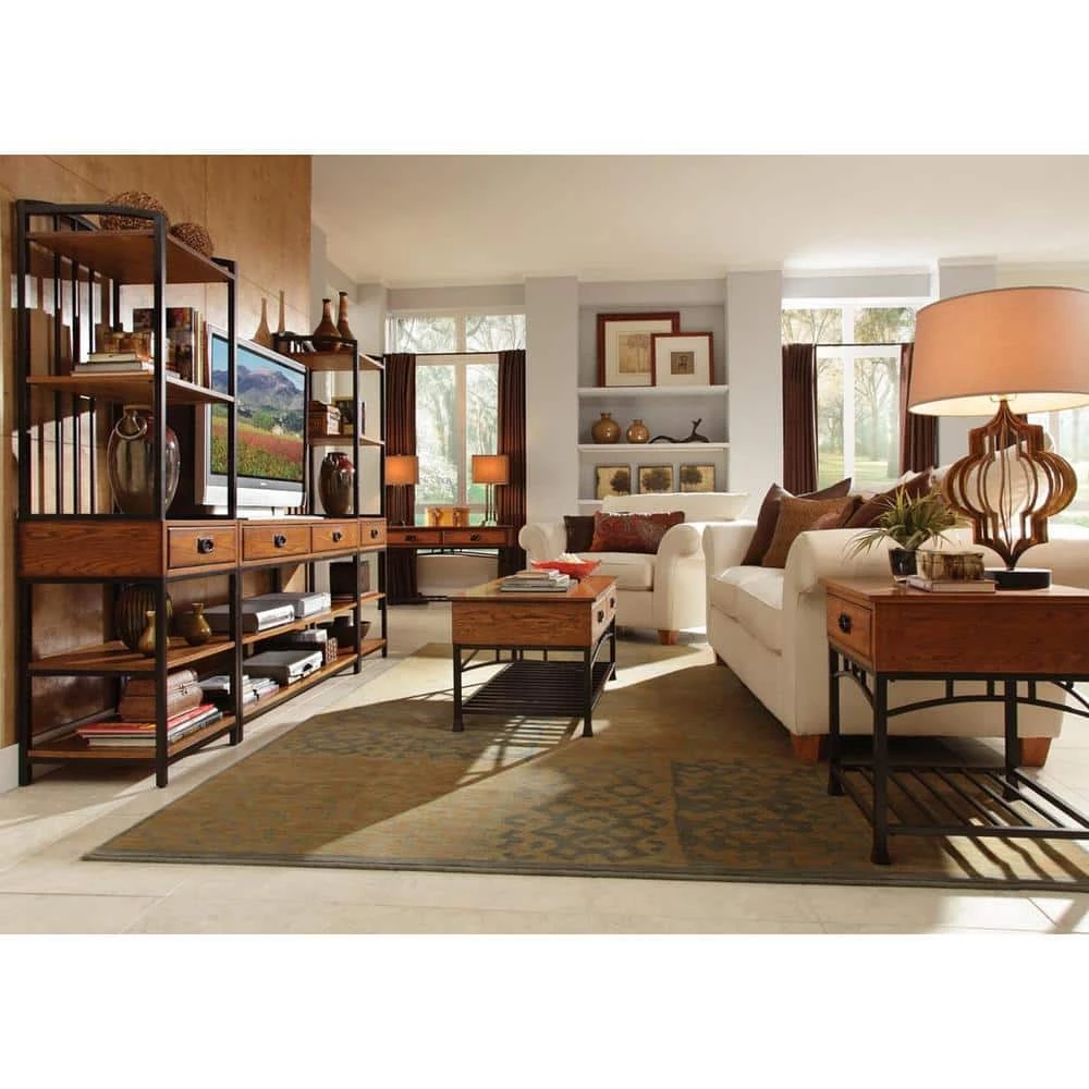 Modern Craftsman Distressed Oak End Table by HOMESTYLES 7 Modern Craftsman Distressed Oak End Table by HOMESTYLES - Image 7