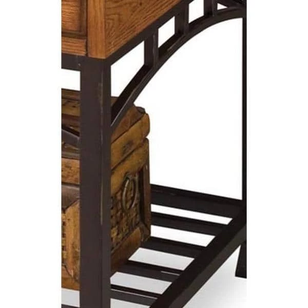 Modern Craftsman Distressed Oak End Table by HOMESTYLES 5 Modern Craftsman Distressed Oak End Table by HOMESTYLES - Image 5