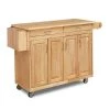 Natural Wood Kitchen Cart with Breakfast Bar by HOMESTYLES