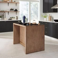 Big Sir Brown Oak Kitchen Island with Quartz Top by HOMESTYLES -Deals HOMESTYLES Store brown homestyles kitchen islands 5506 94 44 1000