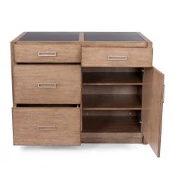 Big Sir Brown Oak Kitchen Island with Quartz Top by HOMESTYLES -Deals HOMESTYLES Store brown homestyles kitchen islands 5506 94 76 1000