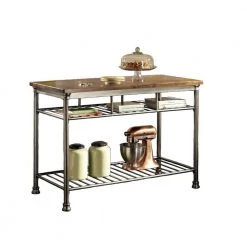 The Orleans Vintage Carmel Kitchen Utility Table by HOMESTYLES