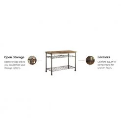 The Orleans Vintage Carmel Kitchen Utility Table by HOMESTYLES -Deals HOMESTYLES Store brown homestyles kitchen prep tables 5061 94 c3 1000