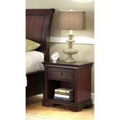 Lafayette 1 Drawer 22in. x 16 in. x 24 in. Cherry Night Stand by HOMESTYLES 13 Lafayette 1 Drawer 22in. x 16 in. x 24 in. Cherry Night Stand by HOMESTYLES -Deals HOMESTYLES Store brown homestyles nightstands 5537 42 31 1000
