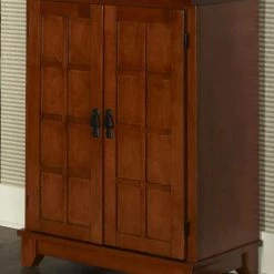 Arts and Crafts Cottage Oak Food Pantry by HOMESTYLES -Deals HOMESTYLES Store brown homestyles pantry cabinets 5180 64 4f 1000