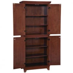 Arts and Crafts Cottage Oak Food Pantry by HOMESTYLES -Deals HOMESTYLES Store brown homestyles pantry cabinets 5180 64 77 1000