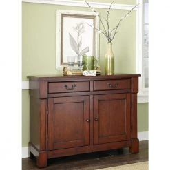 Aspen Rustic Cherry Buffet by HOMESTYLES -Deals HOMESTYLES Store brown homestyles sideboards buffet tables 5520 61 31 1000