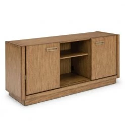 Big Sur Brown Entertainment Center 26 in. H x 56 in. W x 18 in. D for 60 in. TV by HOMESTYLES