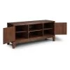 Bungalow 54 in. Brown Wood TV Stand Fits TVs Up to 60 in. with Storage Doors by HOMESTYLES
