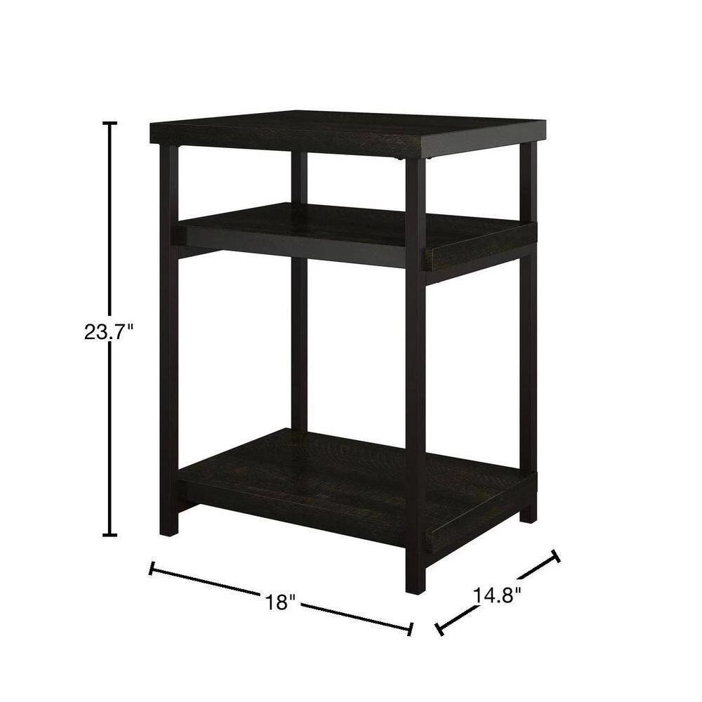 Seneca 23.7 in. Brown Oak End Table by Ameriwood Home 3 Seneca 23.7 in. Brown Oak End Table by Ameriwood Home - Image 3