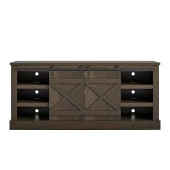 Bayshore Heights 60 in. Brown Oak TV Stand Fits TV's up to 70 in. by Ameriwood Home -Deals HOMESTYLES Store brown oak ameriwood home tv stands hd91688 4f 1000