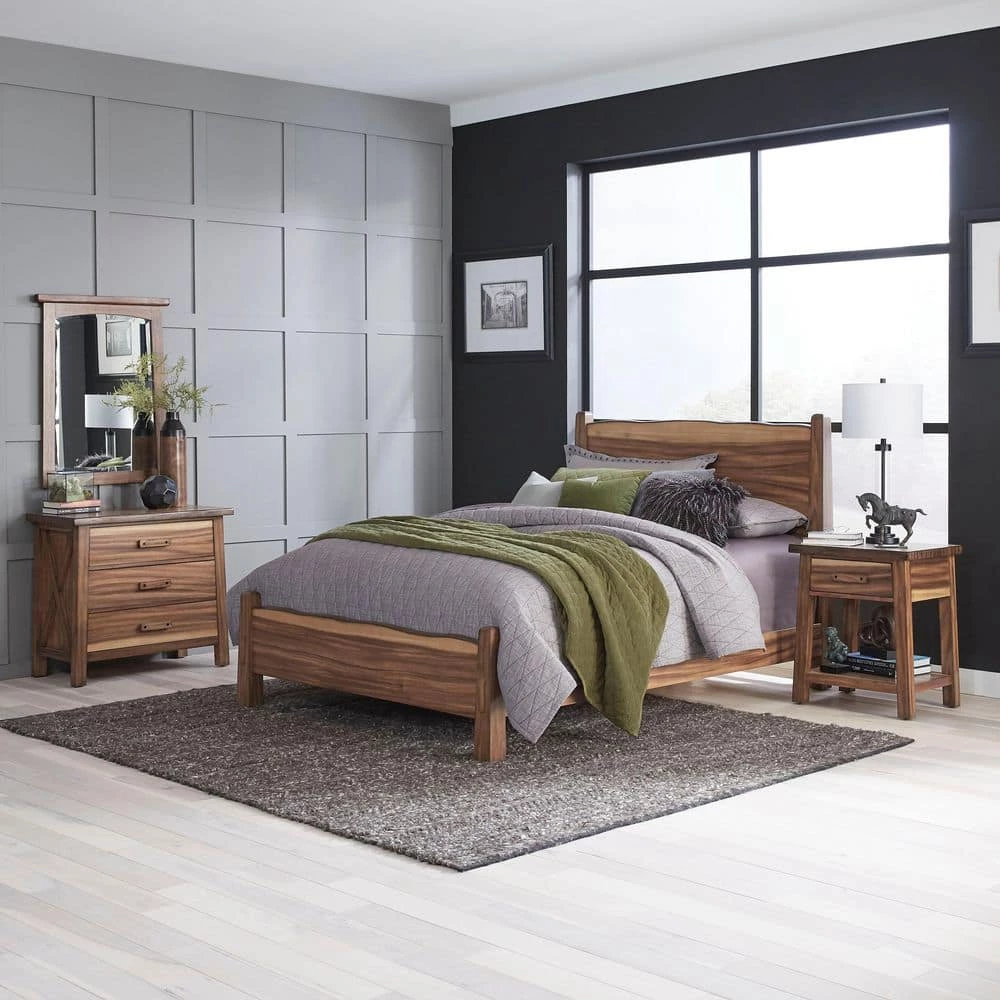 Forest Retreat 4-Piece, Brown, Queen, Bedroom Set by HOMESTYLES 13 Forest Retreat 4-Piece, Brown, Queen, Bedroom Set by HOMESTYLES - Image 13