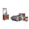 Forest Retreat 4-Piece, Brown, Queen, Bedroom Set by HOMESTYLES