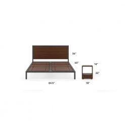 Merge 2-Piece Brown Walnut Queen Bedroom Set by HOMESTYLES -Deals HOMESTYLES Store brown walnut homestyles bedroom sets 5450 5013 4f 1000