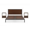Merge 3-Piece Brown Walnut Queen Bedroom Set by HOMESTYLES