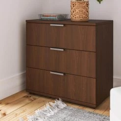 Merge 4-Piece Brown Walnut Queen Bedroom Set by HOMESTYLES -Deals HOMESTYLES Store brown walnut homestyles bedroom sets 5450 5016 fa 1000