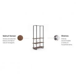 Merge Brown Walnut Personal Organizer Clothes Rack 36 in. W x 69 in. H by HOMESTYLES 16 Merge Brown Walnut Personal Organizer Clothes Rack 36 in. W x 69 in. H by HOMESTYLES -Deals HOMESTYLES Store brown walnut homestyles bookcases bookshelves 5450 77 76 1000