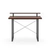 Merge 42 in. Brown Walnut Computer Desk with Monitor Stand by HOMESTYLES