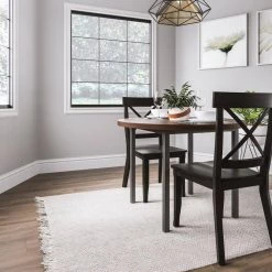 Merge 42 in. Brown Wood Walnut Round Dining Table by HOMESTYLES 12 Merge 42 in. Brown Wood Walnut Round Dining Table by HOMESTYLES -Deals HOMESTYLES Store brown walnut homestyles kitchen dining tables 5450 30 1f 1000
