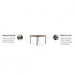 Merge 42 in. Brown Walnut Square Dining Table by HOMESTYLES 12 Merge 42 in. Brown Walnut Square Dining Table by HOMESTYLES -Deals HOMESTYLES Store brown walnut homestyles kitchen dining tables 5450 31 44 1000