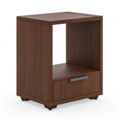Merge 1-Drawer Brown Walnut Nightstand 22 x 18 x 14 by HOMESTYLES 14 Merge 1-Drawer Brown Walnut Nightstand 22 x 18 x 14 by HOMESTYLES -Deals HOMESTYLES Store brown walnut homestyles nightstands 5450 42 4f 1000