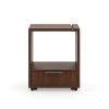Merge 1-Drawer Brown Walnut Nightstand 22 x 18 x 14 by HOMESTYLES