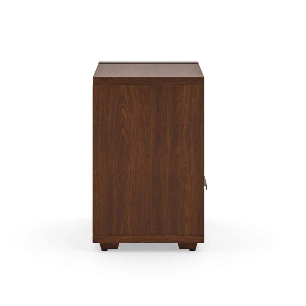 Merge 1-Drawer Brown Walnut Nightstand 22 x 18 x 14 by HOMESTYLES 2 Merge 1-Drawer Brown Walnut Nightstand 22 x 18 x 14 by HOMESTYLES - Image 2