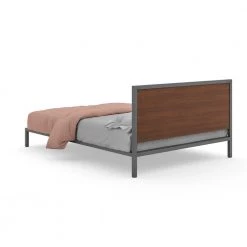 Merge Brown Walnut Queen Bed by HOMESTYLES -Deals HOMESTYLES Store brown walnut homestyles panel beds 5450 500 76 1000