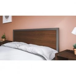 Merge Brown Walnut Queen Bed by HOMESTYLES -Deals HOMESTYLES Store brown walnut homestyles panel beds 5450 500 77 1000