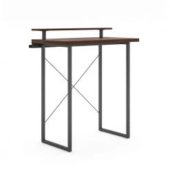 Merge 42 in. Brown Walnut Standing Desk with Monitor Stand by HOMESTYLES 11 Merge 42 in. Brown Walnut Standing Desk with Monitor Stand by HOMESTYLES -Deals HOMESTYLES Store brown walnut homestyles standing desks 5450 172 c3 1000