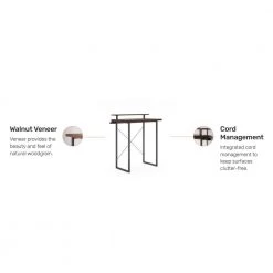 Merge 42 in. Brown Walnut Standing Desk with Monitor Stand by HOMESTYLES 15 Merge 42 in. Brown Walnut Standing Desk with Monitor Stand by HOMESTYLES -Deals HOMESTYLES Store brown walnut homestyles standing desks 5450 172 fa 1000