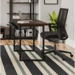 Merge 42 in. Brown Walnut Writing Desk by HOMESTYLES -Deals HOMESTYLES Store brown walnut homestyles writing desks 5450 15 31 1000