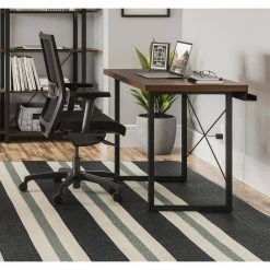 Merge 42 in. Brown Walnut Writing Desk by HOMESTYLES -Deals HOMESTYLES Store brown walnut homestyles writing desks 5450 15 44 1000