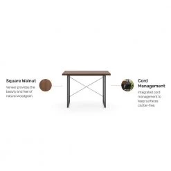 Merge 42 in. Brown Walnut Writing Desk by HOMESTYLES -Deals HOMESTYLES Store brown walnut homestyles writing desks 5450 15 4f 1000