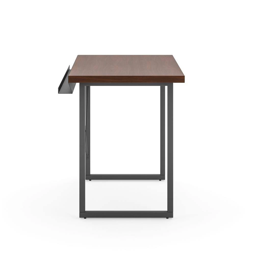 Merge 42 in. Brown Walnut Writing Desk with Storage Pedestal by HOMESTYLES 2 Merge 42 in. Brown Walnut Writing Desk with Storage Pedestal by HOMESTYLES - Image 2