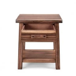 Forest Retreat Brown Teak Wood Night Stand by HOMESTYLES -Deals HOMESTYLES Store brown wood homestyles nightstands 5185 42 1f 1000