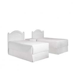 Bermuda 3-Piece White 2-Twin Bedroom Set by HOMESTYLES