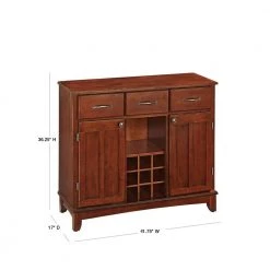 Cherry Buffet with Wine Storage by HOMESTYLES -Deals HOMESTYLES Store cherry and medium cherry homestyles sideboards buffet tables 5100 0072 40 1000
