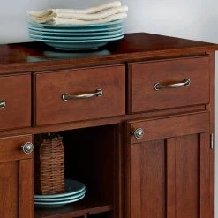 Cherry Buffet with Wine Storage by HOMESTYLES -Deals HOMESTYLES Store cherry and medium cherry homestyles sideboards buffet tables 5100 0072 44 1000