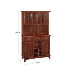 Cherry Buffet with Hutch by HOMESTYLES -Deals HOMESTYLES Store cherry finish homestyles sideboards buffet tables 5100 0072 72 40 1000