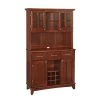 Cherry Buffet with Hutch by HOMESTYLES