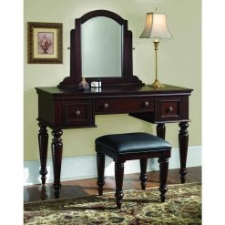 Lafayette Cherry Vanity Table by HOMESTYLES -Deals HOMESTYLES Store cherry homestyles makeup vanities 5537 70 31 1000