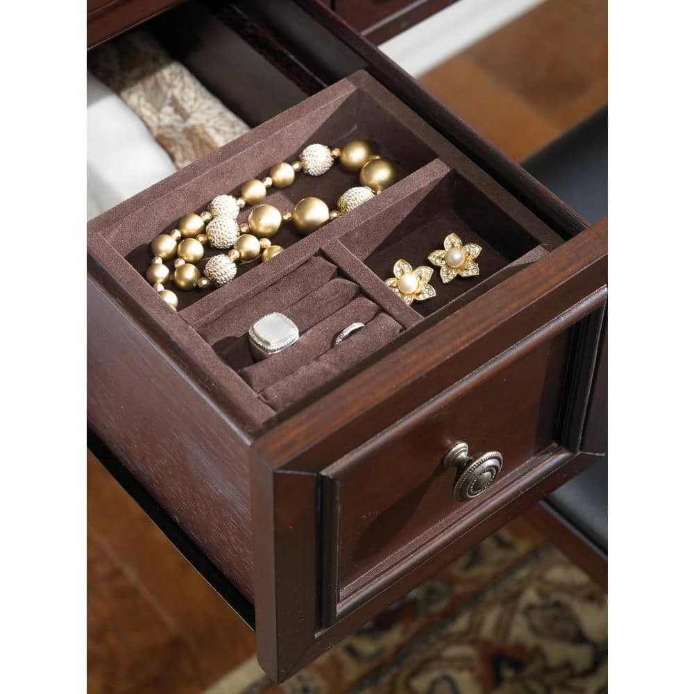 LaFayette 3-Piece Cherry Vanity Set by HOMESTYLES 3 LaFayette 3-Piece Cherry Vanity Set by HOMESTYLES - Image 3