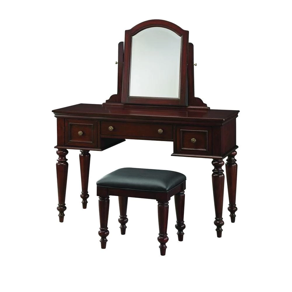 LaFayette 3-Piece Cherry Vanity Set by HOMESTYLES 1 LaFayette 3-Piece Cherry Vanity Set by HOMESTYLES
