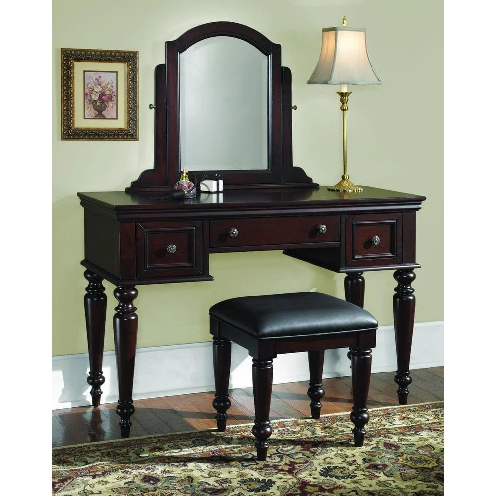 LaFayette 3-Piece Cherry Vanity Set by HOMESTYLES 2 LaFayette 3-Piece Cherry Vanity Set by HOMESTYLES - Image 2