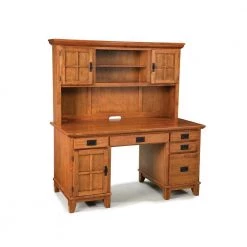 58 in. Rectangular Cottage Oak 5 Drawer Computer Desk with Solid Wood Material by HOMESTYLES -Deals HOMESTYLES Store cottage oak homestyles computer desks 5180 184 c3 1000